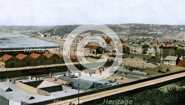 General view of St Helier, Jersey, 1906. Artist: Unknown