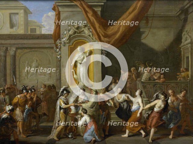 The Marriage of Alexander the Great and Roxane of Bactria, 1670-1733. Creator: Gerard Hoet.