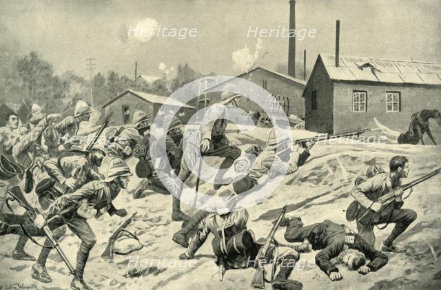 'The Capture of Johannesburg: The Guards' Attack at Germiston', (1901).  Creator: Unknown.