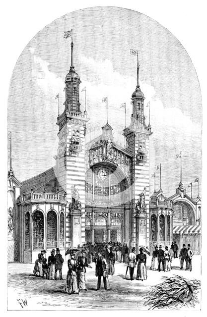 Façade of the Edinburgh International Exhibition, 1890. Creator: Unknown.