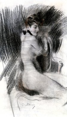 'Woman Sitting', c1920. Artist: Giovanni Boldini