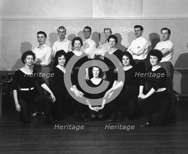 Wombwell Operatic Society group photograph, South Yorkshire, 1961. Artist: Michael Walters