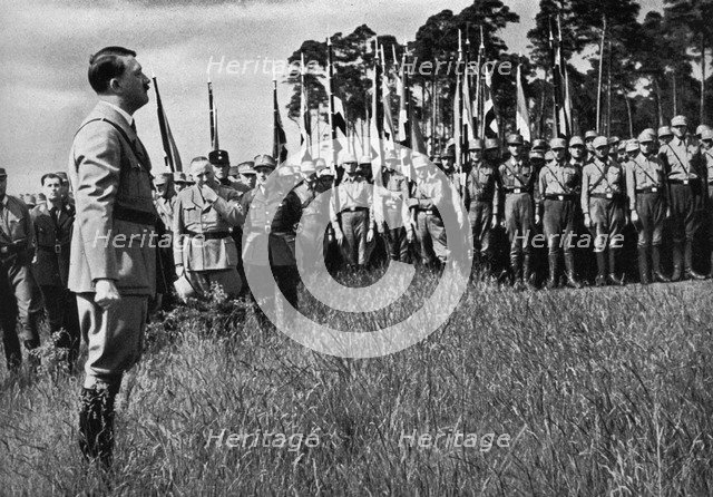 Dedication of the Reich Leadership School in Bernau, Germany, 1933. Artist: Unknown