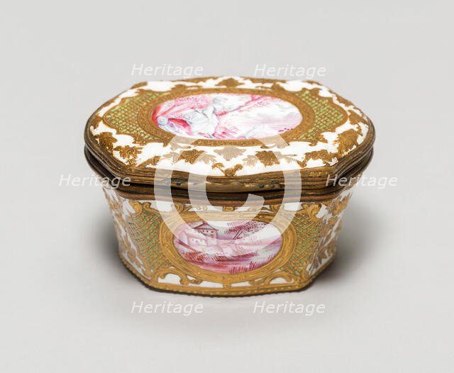 Oval Box, Bilston, c. 1780. Creator: Unknown.