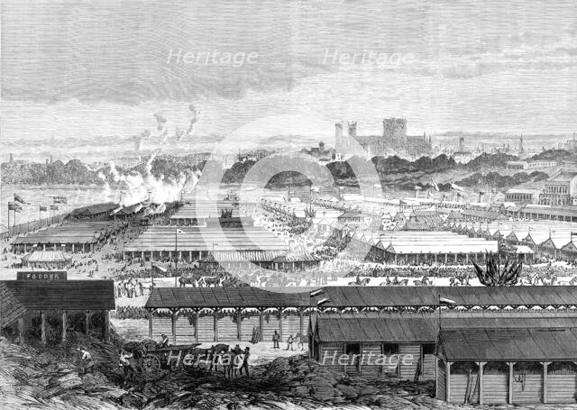 The Royal Agricultural Society at York: general view of the show-yard, 1883. Creator: Unknown.
