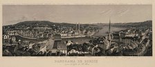 Panorama of Zurich seen from the St. Peter Church. Creator: Dikenmann, Rudolf (1793-1883).