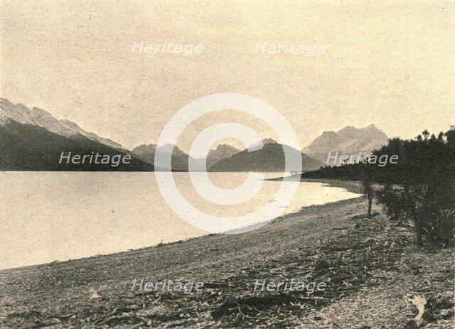 ''Le lac Wakatipou; Les Terres Du Pacifique', 1914. Creator: Unknown.