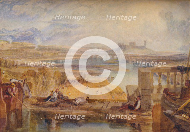 'Lancaster, from the Aqueduct Bridge', c1825. Artist: JMW Turner.