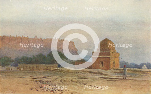 'Gwalior Fort Before Sunrise', c1880 (1905). Creator: Alexander Henry Hallam Murray.