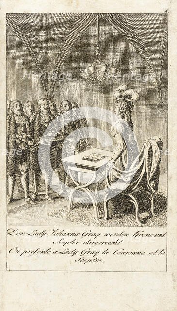 Plate 8 for 'History of the Middle Ages', 1793. Creators: Daniel Nikolaus Chodowiecki, Eberhard Siegfried Henne.