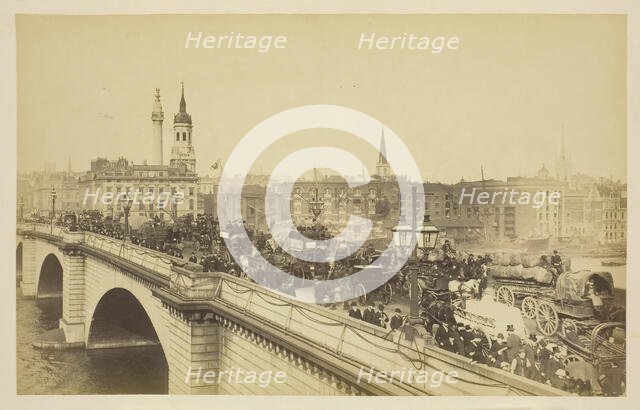 London Bridge, 1850-1900. Creator: Unknown.