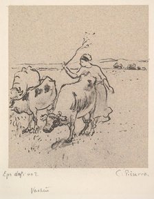 Cowherd, ca. 1899. Creator: Camille Pissarro.