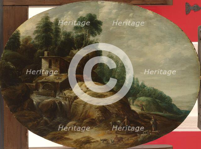 Watermill by a Wooded Outcrop, 1633. Creator: Gillis Peeters.