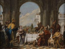 Cleopatra's Banquet, between 1742 and 1743. Creator: Giovanni Battista Tiepolo.