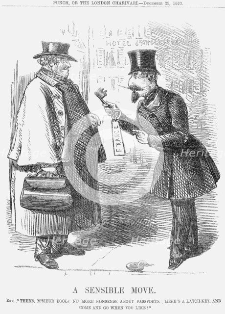 ' A Sensible Move'. 1860. Artist: Unknown