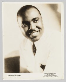 Photograph of Jimmie Lunceford, 1936. Creator: Unknown.