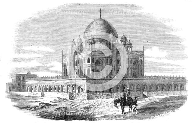 Near Delhi: Tomb of the Emperor Humayon, where the Two Sons and Grandson of the King..., 1857. Creator: Unknown.
