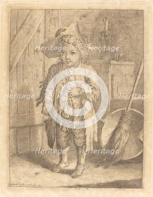 Poor Boy Showing His Navel, 1758. Creator: Daniel Nikolaus Chodowiecki.
