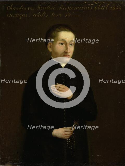 Portrait of Charles van der Meulen, Missionary to Curaçao, 1844-1849. Creator: Anon.