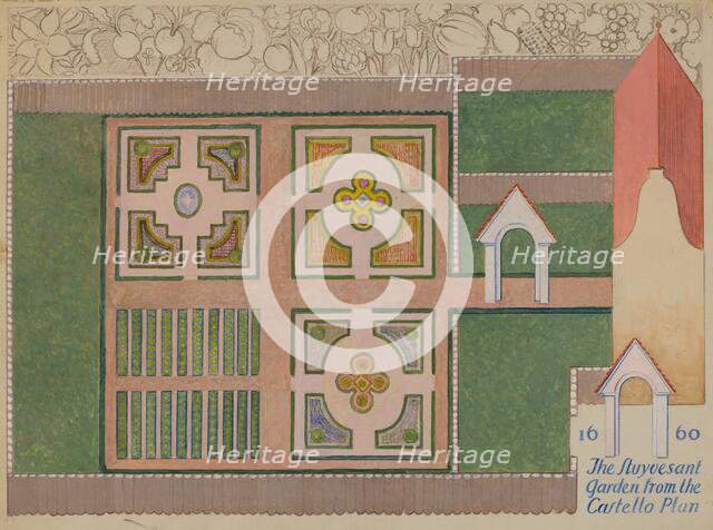 Peter Stuyvesant Garden, c. 1936. Creator: George Stonehill.