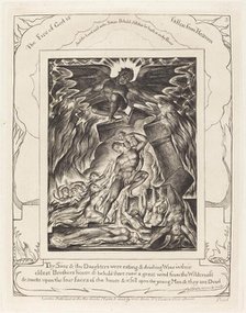 The Destruction of Job's Sons, 1825. Creator: William Blake.