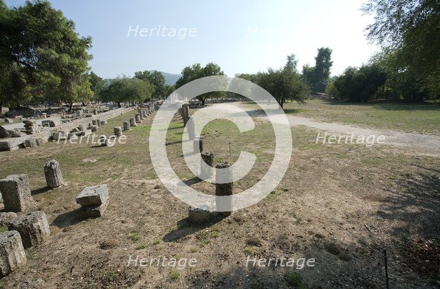 The gymnasium at Olympia, Greece. Artist: Samuel Magal