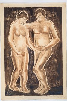 Figure Sketch, 1908. Creator: Abraham Walkowitz.