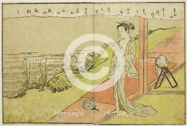 Double-page Illustration from Vol. 2 of "Picture Book of Spring Brocades...", 1771. Creator: Suzuki Harunobu.