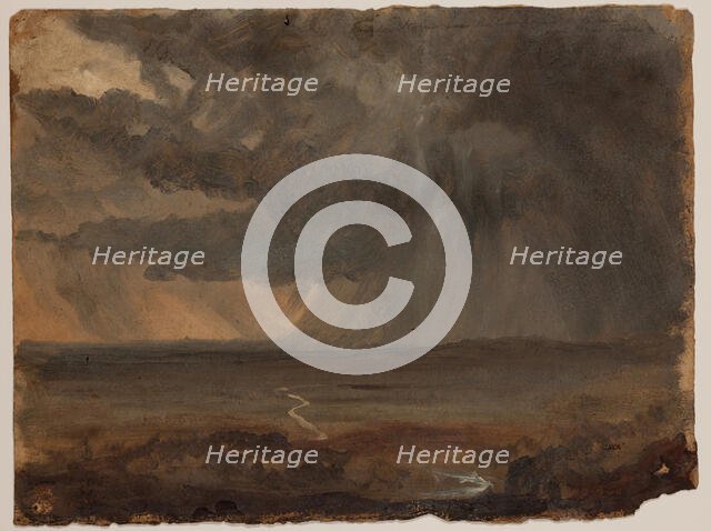 Stormy Landscape, c1832. Creator: Thomas Cole.