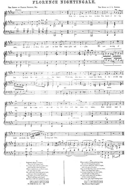 'Florence Nightingale', (sheet music), 1856.  Creator: Unknown.