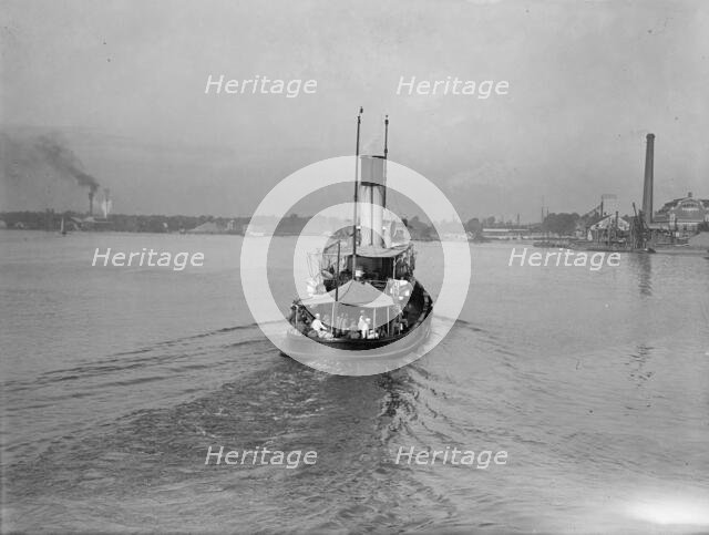 U.S.S. Memphis, Sick, Brought Home By U.S. Hospital Ship 'solace', 1916. Creator: Harris & Ewing.