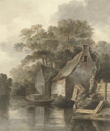 Houses on a canal, 1776-1821. Creator: Daniel Kerkhoff.