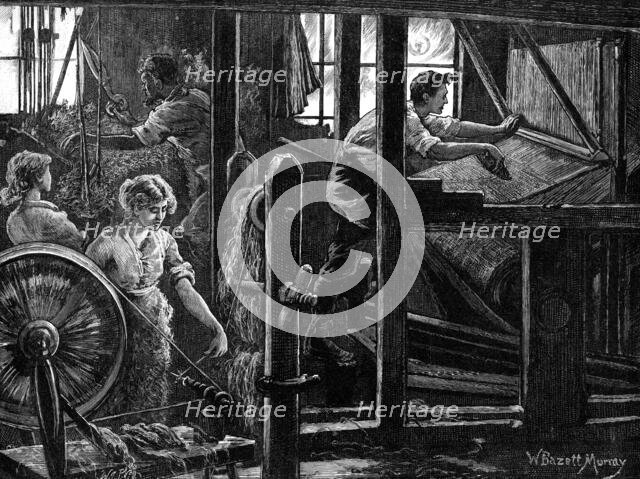 Matting-weavers, 1881. Creator: William James Palmer.