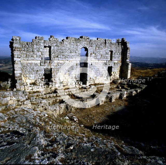 Ruins of the Roman theater at Acinipo in Ronda.