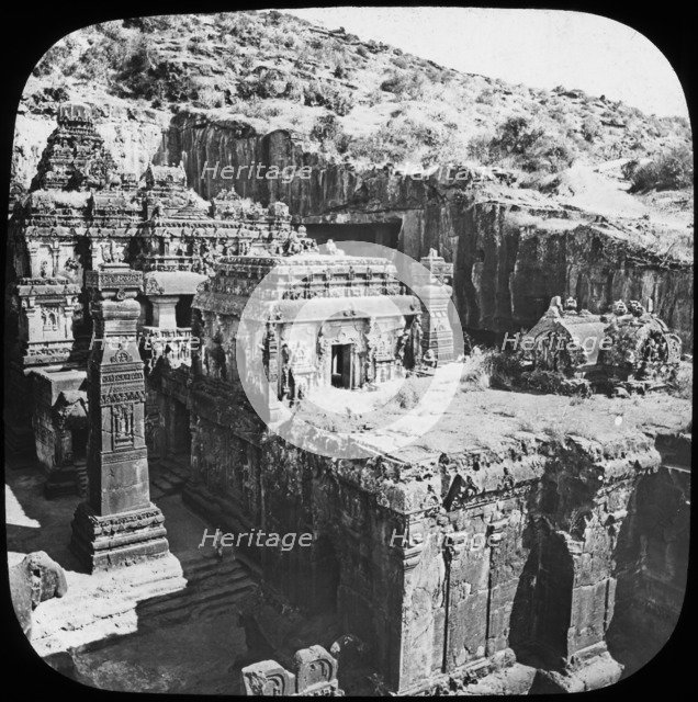Caves of Ellora, Maharashtra, India, late 19th or early 20th century. Artist: Unknown