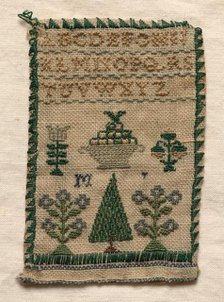 Sampler, 1800s. Creator: Unknown.