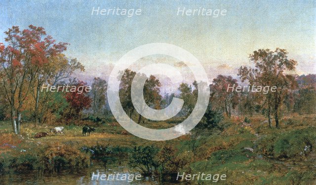 'Hastings-on-Hudson', 1885 Artist: Jasper Francis Cropsey