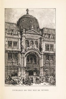 Le Bon Marché: Entrance on the Rue de Sèvres, 1892. Creator: Anonymous.