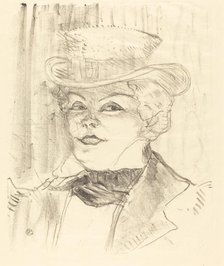Mme. Réjane, 1898. Creator: Henri de Toulouse-Lautrec.