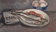 Fish and Eggs, 1923. Creator: Philip Ayer Sawyer.