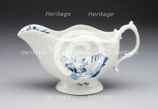 Sauceboat, Worcester, c. 1765. Creator: Royal Worcester.