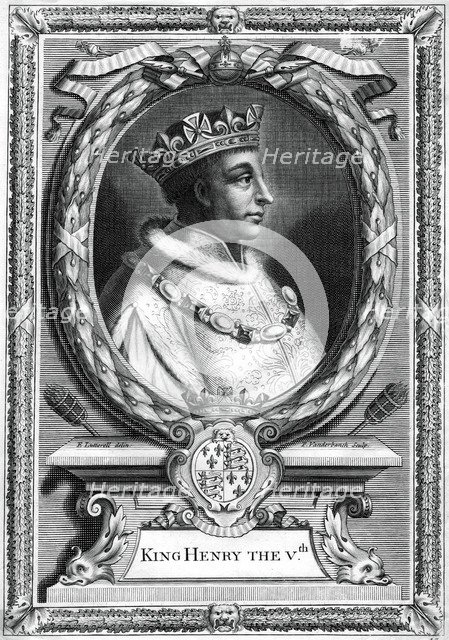Henry V, King of England.Artist: P Vanderbanck