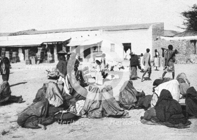 ''Un coin du marche indigene de Magdala; Le Nord-Est Africain', 1914. Creator: Unknown.