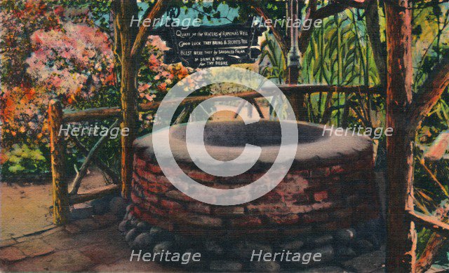 'The Wishing Well at Ramona's Marriage Place, Old Town. San Diego, California', c1941. Artist: Unknown.