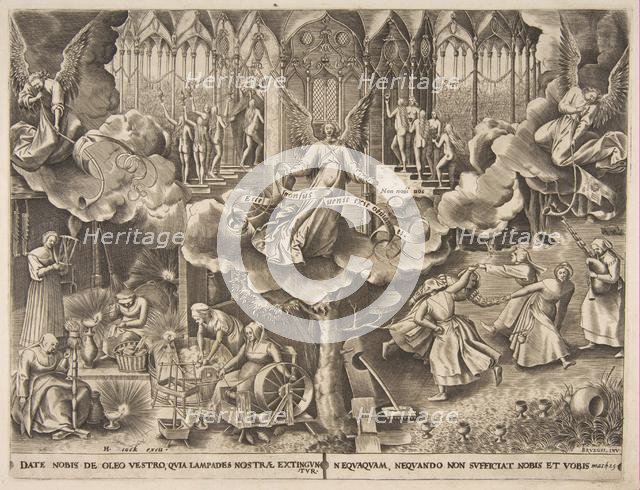 The Parable of the Wise and Foolish Virgins, ca. 1560-63. Creator: Philip Galle.