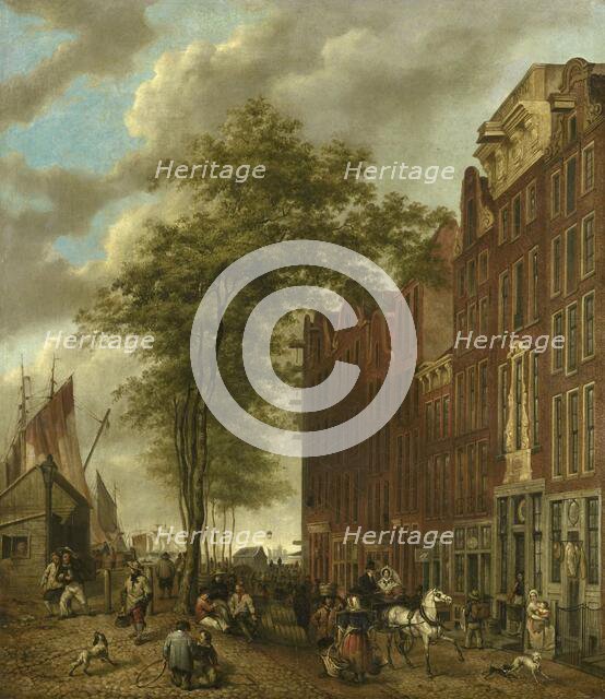 The Slijpsteenmarkt (Whetstone Market), Amsterdam, 1835. Creator: Willem Pieter Hoevenaar.