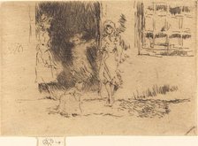 Cottage Door, c. 1884/1886. Creator: James Abbott McNeill Whistler.