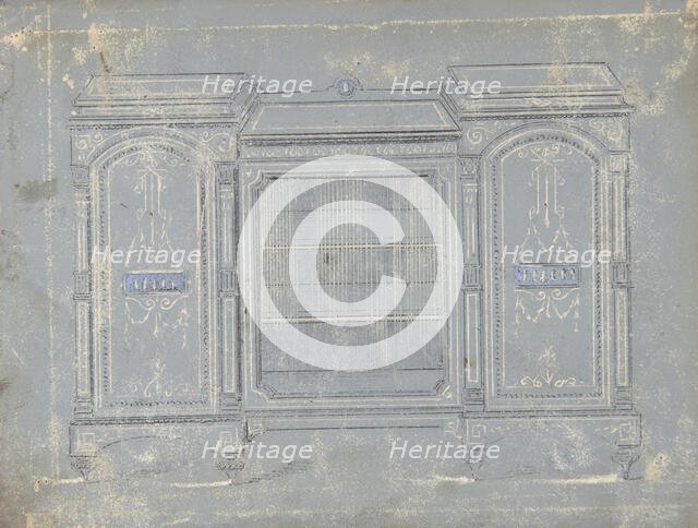 Cabinet Design, 19th century. Creator: Anon.