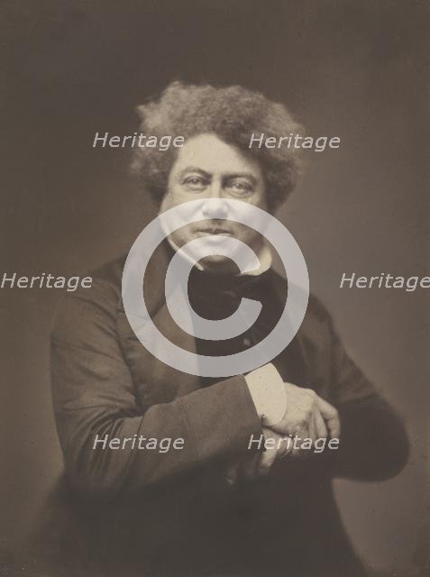 Alexandre Dumas père (1802-1870), 1855. Creator: Nadar (French, 1820-1910).