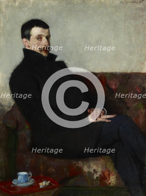 Portrait of Paul Nauen, 1893. Creator: Olga Boznanska.